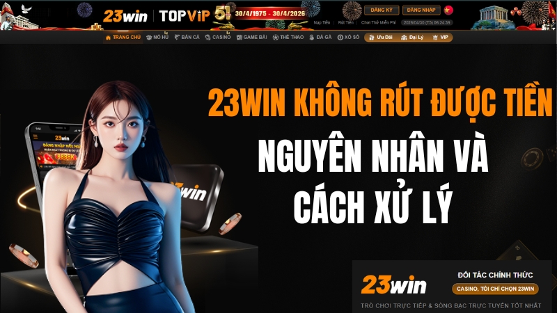 23WIN Không Rút Được Tiền – Nguyên Nhân Và Cách Xử Lý